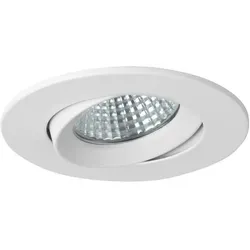 Brumberg 36453070 Einbaustrahler GU10, max. 50 W, rund, schwenkbar, weiss matt, IP20