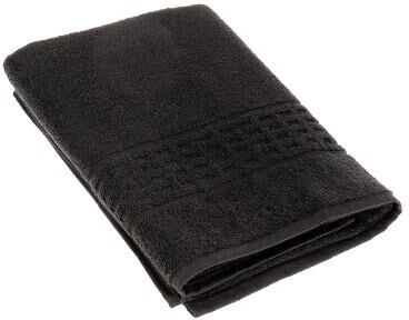 IH Casa Decor Basketweave Bath Towel (27 X 50) (Black) - Set of 2