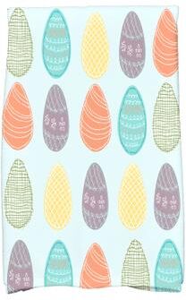 E by Design Eggs-ellent! Holiday Geometric Print Hand Towel