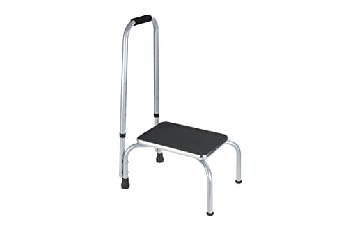 Wenko Marchepied Secura met handgreep - Zilver/Zilver - B: 98 cm, D: 47 cm, H: 32 cm