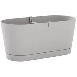 TeraPlast Vega 40 Pflanzkübel Cloud Weiß rund 40cm Blumentopf