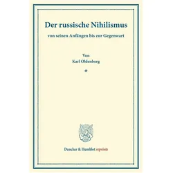 Der russische Nihilismus, Fachbücher von Karl Oldenberg