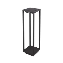 2,2 W dunkelgraue LED-Solar-Hauslaterne mit Batterie IP54 Zafferano