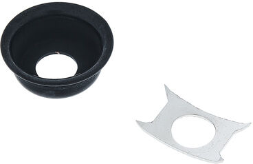 Allparts Input Cap Jackplate T-Style B Schwarz