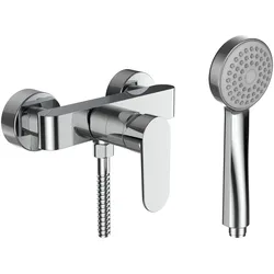 LAUFEN NEJA Duschenmischer, Aufputz, mit Zubehör, chrom, H3315170041311