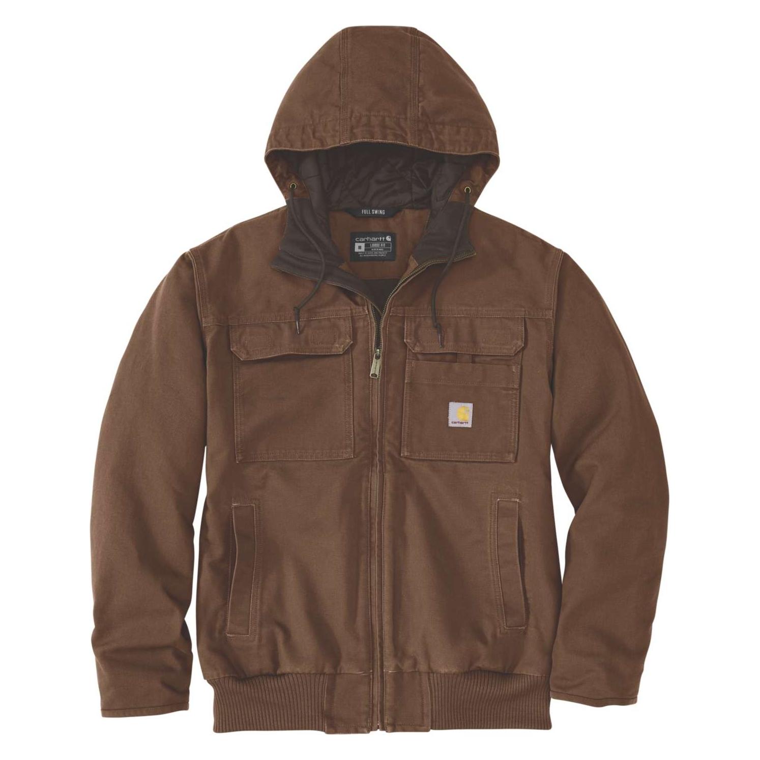 Carhartt Gewaschene Enten-Aktivjacke, Rot (M) (.106980.RDK.S005)