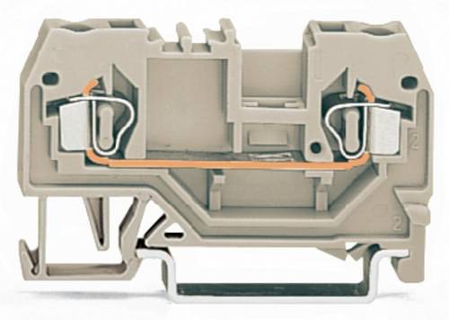 WAGO 280-992 Durchgangsklemme 5mm Zugfeder Belegung: L Grau 100St.