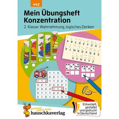 Mein Übungsheft Konzentration 2. Klasse – Wahrnehmung, logisches Denken, Geheftet von Agnes Spiecker, Hauschka Verlag, 978-3-88100-442-8