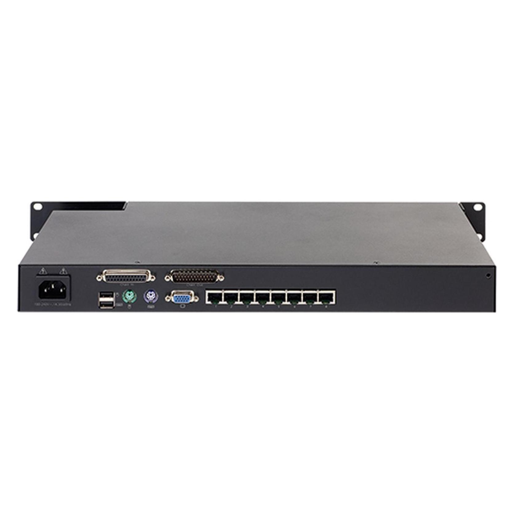 APC KVM SWITCH 2G- Analog- 1 Local User- 8 Port- 1HU (KVM0108A)