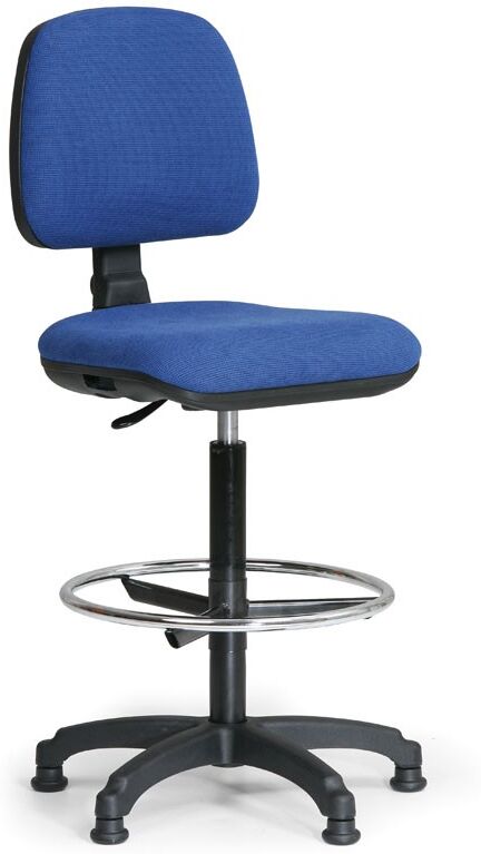 B2B Partner Bürostuhl MILANO mit Stützring, blau