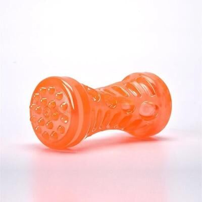 Uplifted Finds Dog Chew Toy Bite Resistant Toothbrush Bone For Interactive Play orange Small