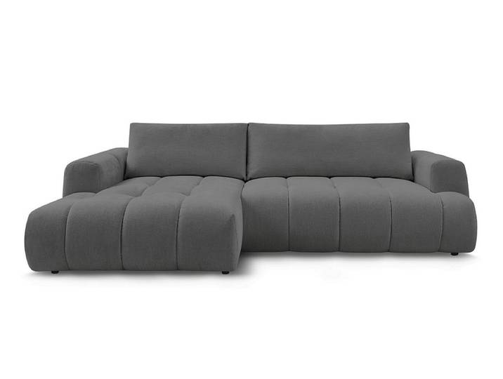 Ecksofa BOBOCHIC FUJI Stoff dunkelgrau