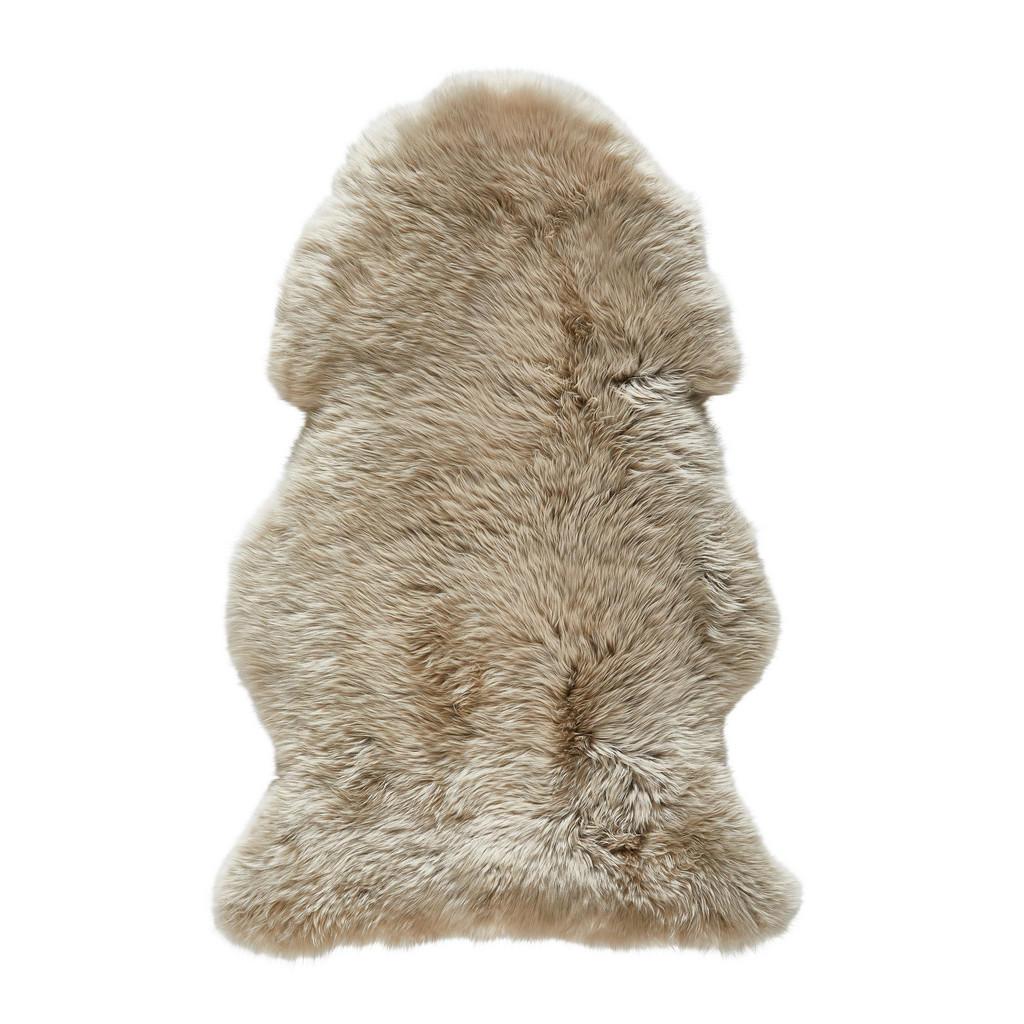 Linea Natura Schaffell Adelaide, Braun, Fell, Tierform, 65-70x100-105 cm, Reach, AZO-frei, Bsci, für Fußbodenheizung geeignet, pflegeleicht, Teppiche & Böden, Teppiche, Fellteppiche