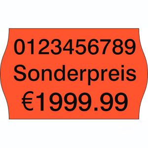 Böttcher-AG Preisetiketten rot, 26 x 16 mm, permanent, mit Sonderpreis-Aufdruck, 1000 Stück