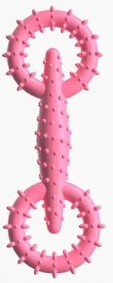 Uplifted Finds Dog Pull Ring Puppy Chewing Toy Indestructible Interactive Pet Chew Toy For Boredom Relief red