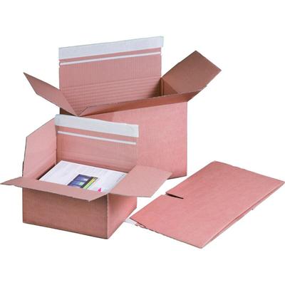 smartboxpro 100 x Automatikbodenkarton Selbstklebestreifen & Aufreißfaden DIN A5+ 230x165x50-115mm