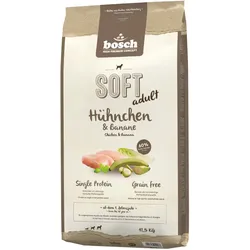 bosch SOFT adult Hühnchen & Banane Hundetrockenfutter Sparpaket 2 x 12,5 Kilogramm