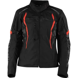 Rusty Stitches Ashley Pixel, Textiljacke wasserdicht Damen - Schwarz/Grau/Rot - 42
