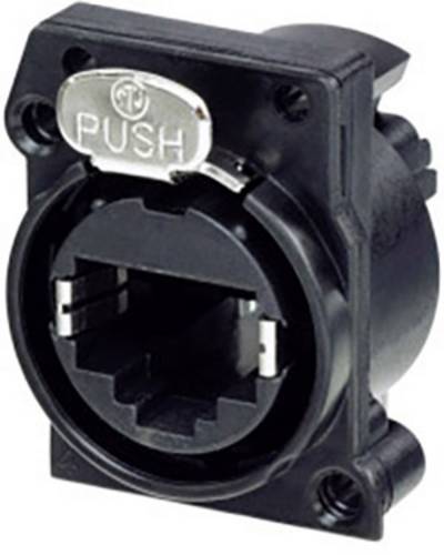 Neutrik Chassisbuchse NE8FAV-C5-CON Buchse, Einbau vertikal Polzahl Sensoren 8P8C Schwarz 1St.