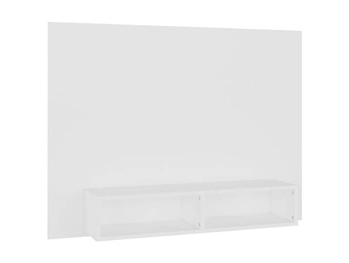 GKHPYURE TV-Schrank zur Wandmontage, weiß, 120 x 23,5 x 90 cm, Holz Tragfähigkeit 50 kg, offene Regale, leicht zu reinigen, Montage erforderlich