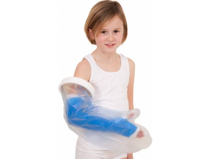 Medimpex Gipshoes - Kind heel arm - Herbruikbaar - Blauw
