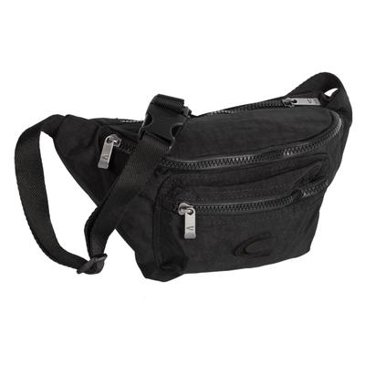 Bauchtasche CAMEL ACTIVE "Journey", Damen, Gr. B/H/T: 29cm x 16cm x 10cm, schwarz, Nylon, aufgeraut, bestickt, clean, unifarben, Taschen, Herren Crossbody-Bag, funktional perfekt für alle Lebenslagen