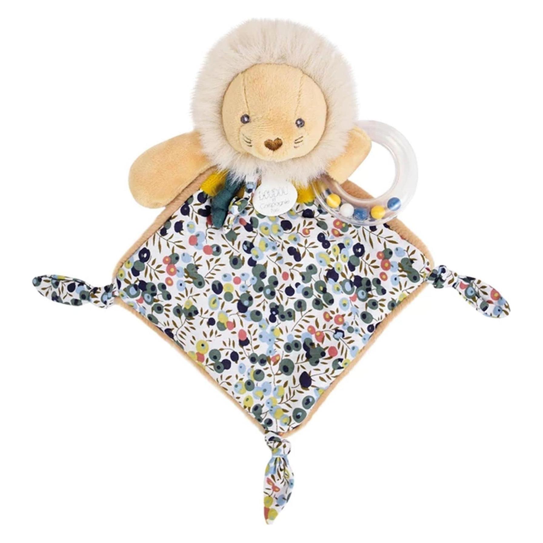 Doudou et Compagnie Löwe Schmusetuch mit Rassel, 22cm (22 x 14 cm) (DC4223)