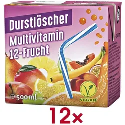 Durstlöscher Fruchtsaftgetränk »Multivitamin« 12 Stück