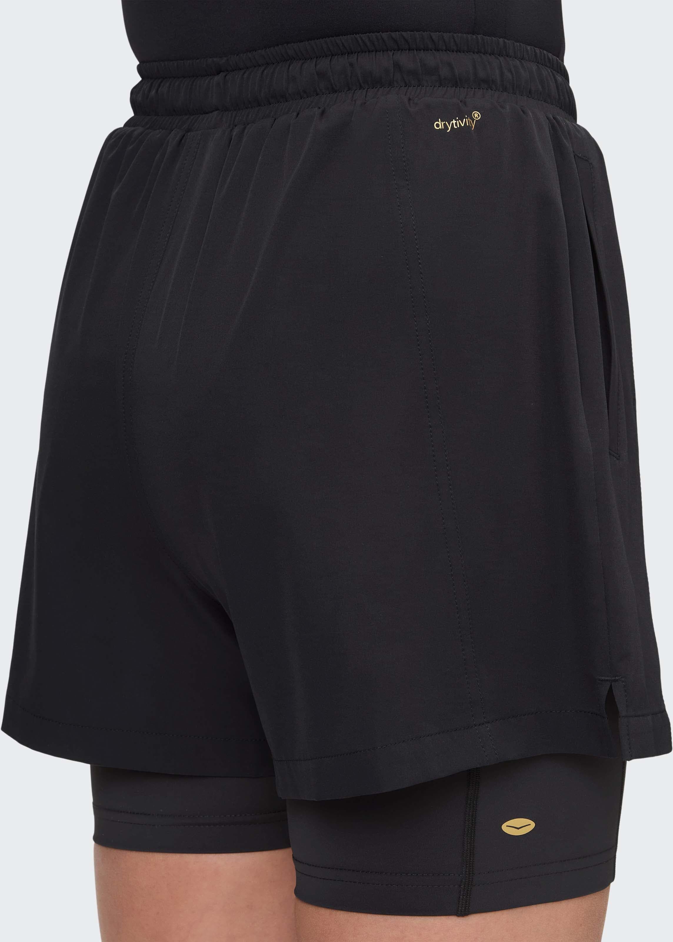 Trainingsshorts VENICE BEACH "SHORTS CATHERINE", Damen, Gr. M (40), N-Gr, schwarz, Obermaterial: 92% Polyamid, 8% Elasthan, Hosen Trainingsshorts, Trainingsshorts, aus Polyamid und Elasthan, in den Grössen XS bis XL schwarz M (40), N-Gr