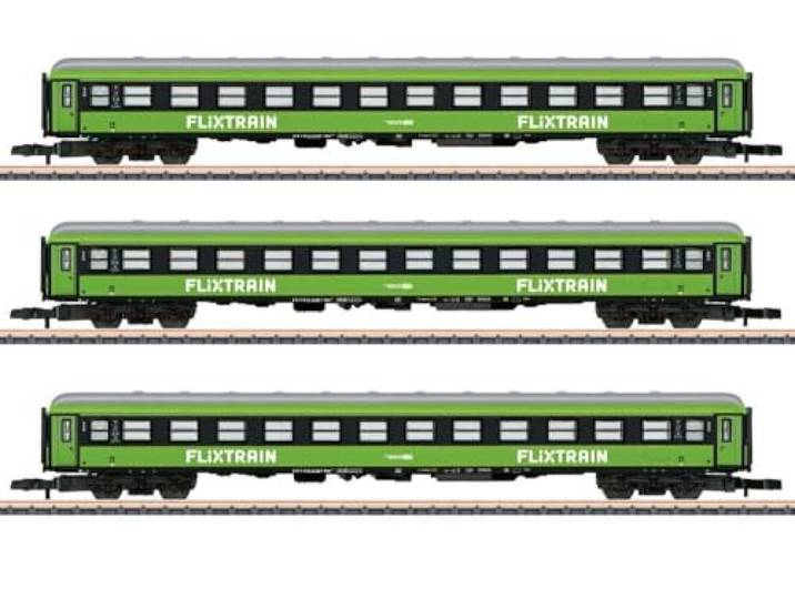 87403 Z 3er Set Personenwagen, FlixTrain, Ep. VI