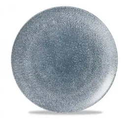 Churchill Super Vitrified Studio Prints Raku Topaz Blue Flache Coup Teller, 28,8 cm, 12 Stück