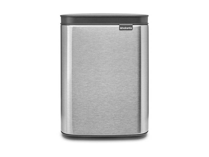 Kosmetikeimer BRABANTIA Bo Waste Bin 4 l , silber (silberfarben matt), B:20cm H:27,2cm T:17,2cm, Mülleimer, Kosmetikeimer
