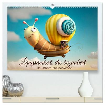 Langsamkeit, die bezaubert. Das Jahr im Zeitlupentempo. (hochwertiger Premium Wandkalender 2026 DIN A2 quer), Kunstdruck in Hochglanz