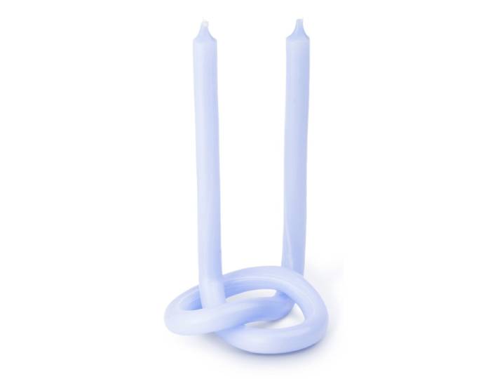 Knot Kerze Lavendel hell