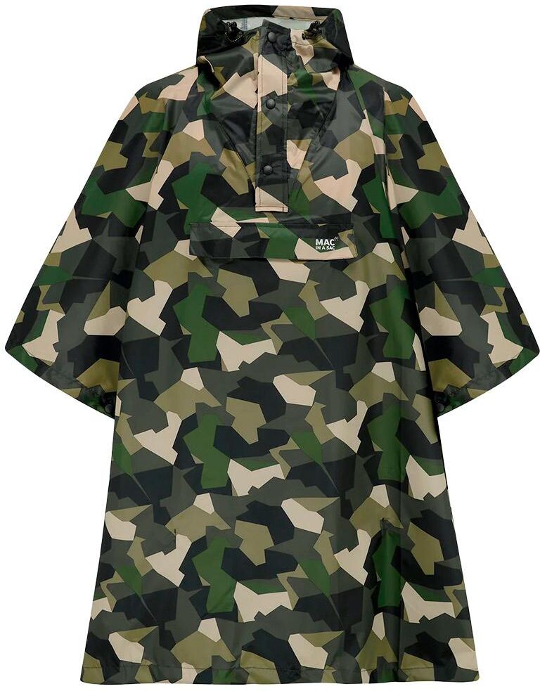 MAC IN A SAC  - Mias Poncho Green Camo - Poncho de pluie