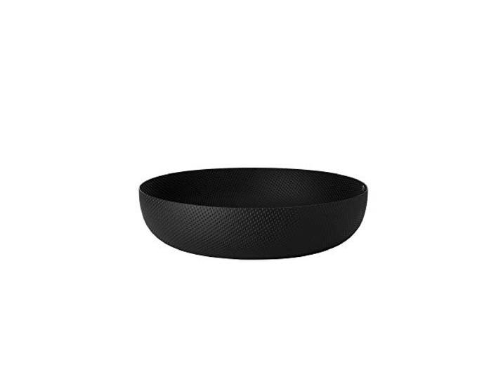 Alessi Jm17/29 BT - Panier Rond Design\, Acier Coloré avec Résine Époxy et Décoration en Relief\, Noir\, 29 cm