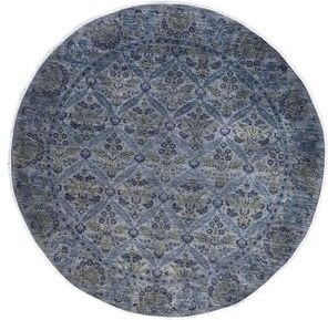 Overton "Vibrance One-of-a-Kind Hand-Knotted Area Rug - Gray, 8' 1"" x 8' 1"" - 8' 1"" x 8' 1"""