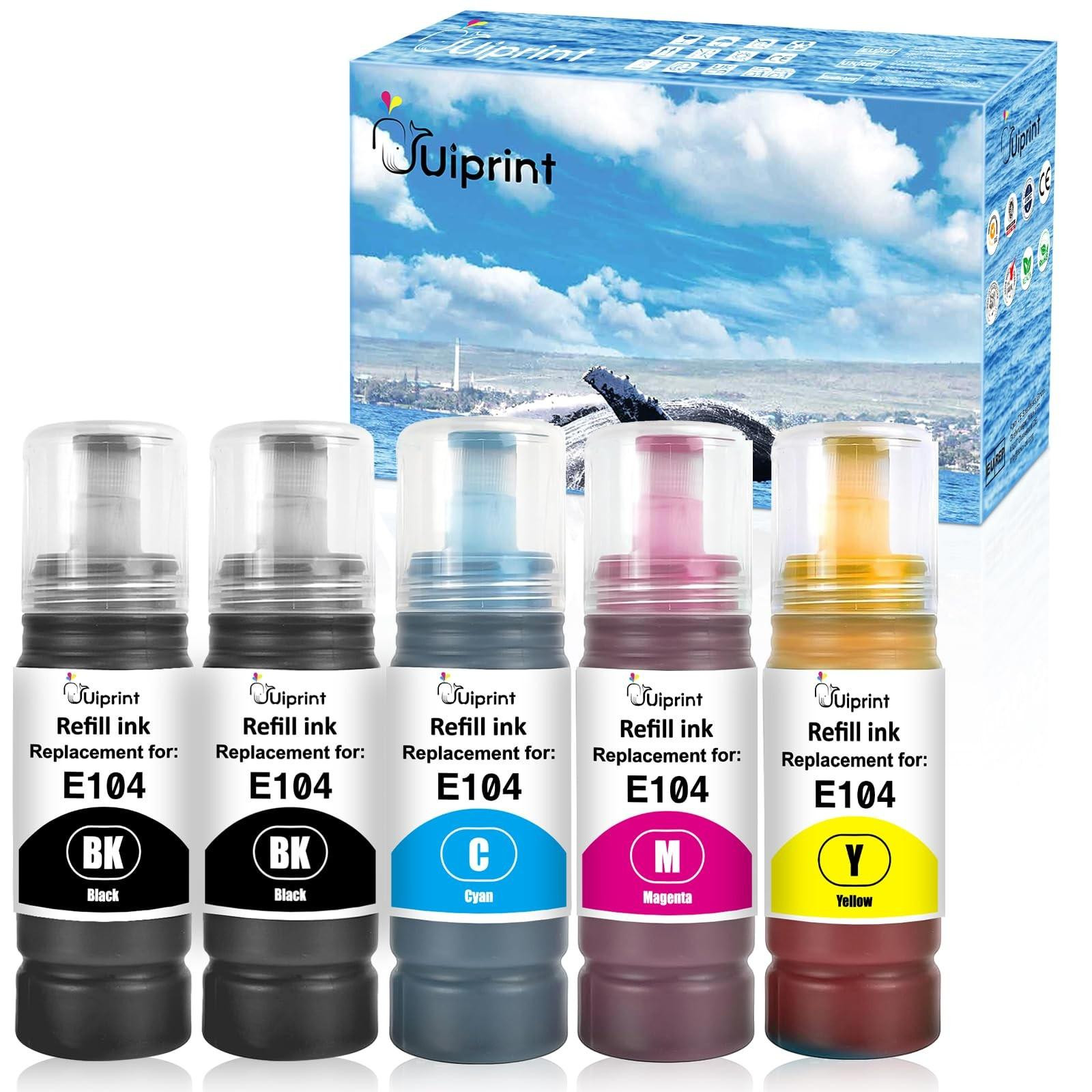 Inkt Multipack 104 - Zwart, Cyaan, Magenta, Geel - 5 Stuks