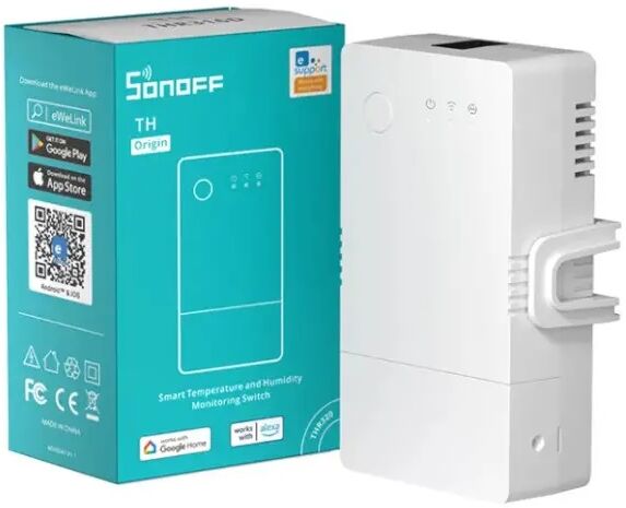 Módulo Inteligente de Temperatura e Humidade Wi-Fi 100~240VAC 20A - Sonoff THR320