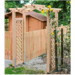 Rankelemente für Laubengänge – Rankzaun aus Douglasie, naturbelassen – Rankgitter in 58,5 x 178,5 cm – Rankhilfe für Garten