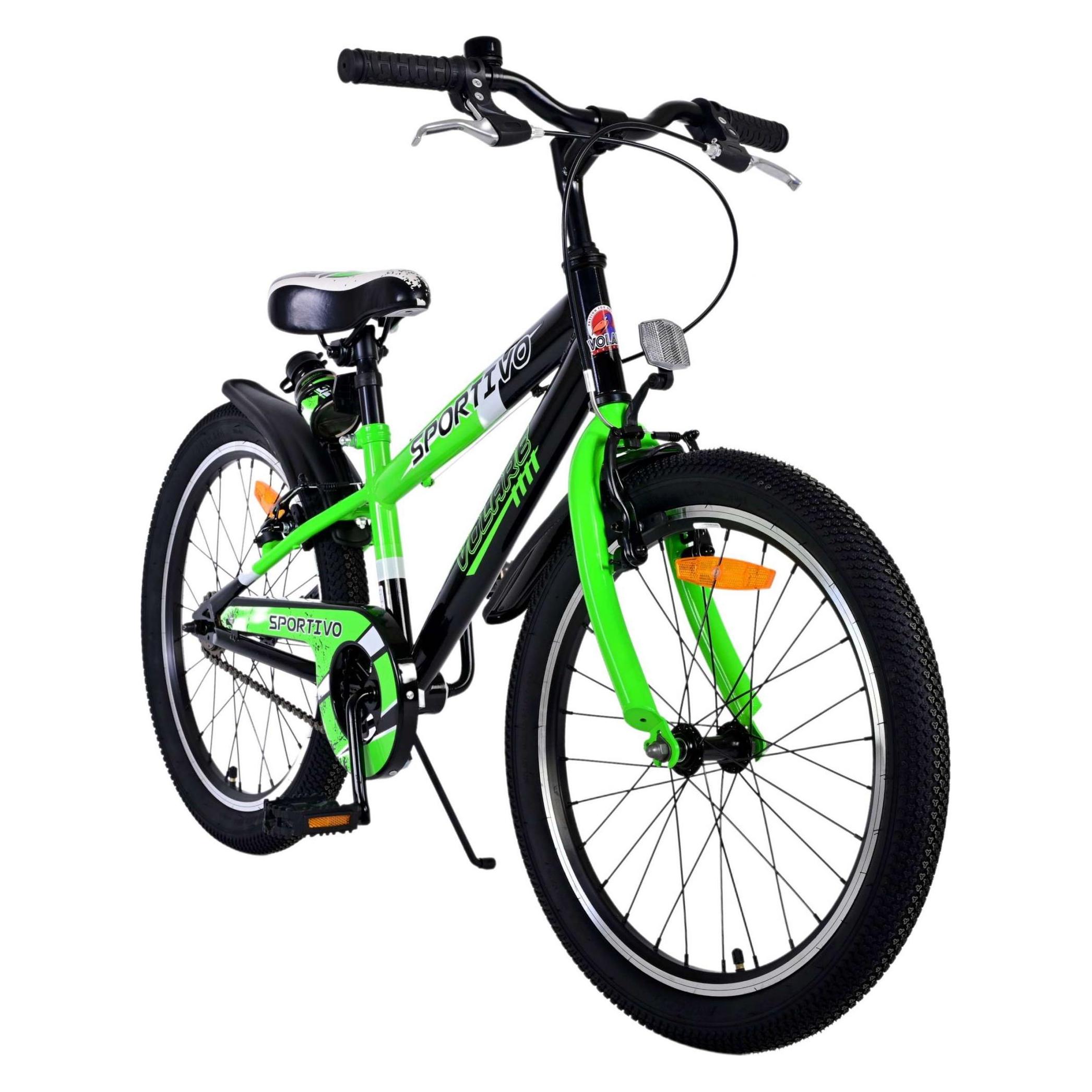 Volare Sportivo Kinderfiets - Jongens - 20 inch - Groen - Twee handremmen (20") (22115)