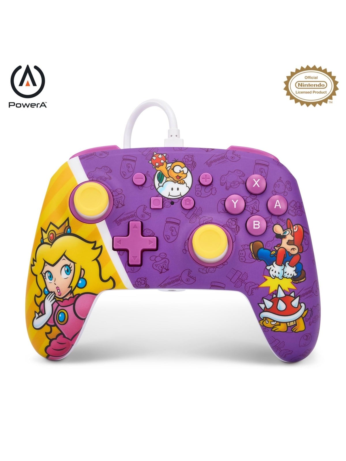 PowerA Verbesserter kabelgebundener Controller für Nintendo Switch - Princess Peach Battle - Wired Controller - Nintendo Switch