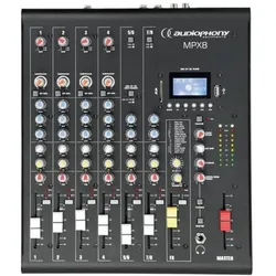 Synq Audiophony MPX8, Mischpult, Schwarz
