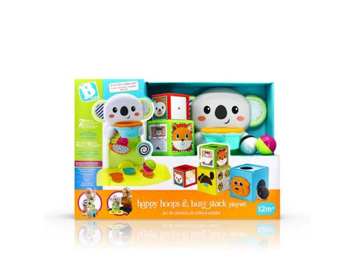 B-kids Vrolijke Hoepels & Drukke Stapelspeelset