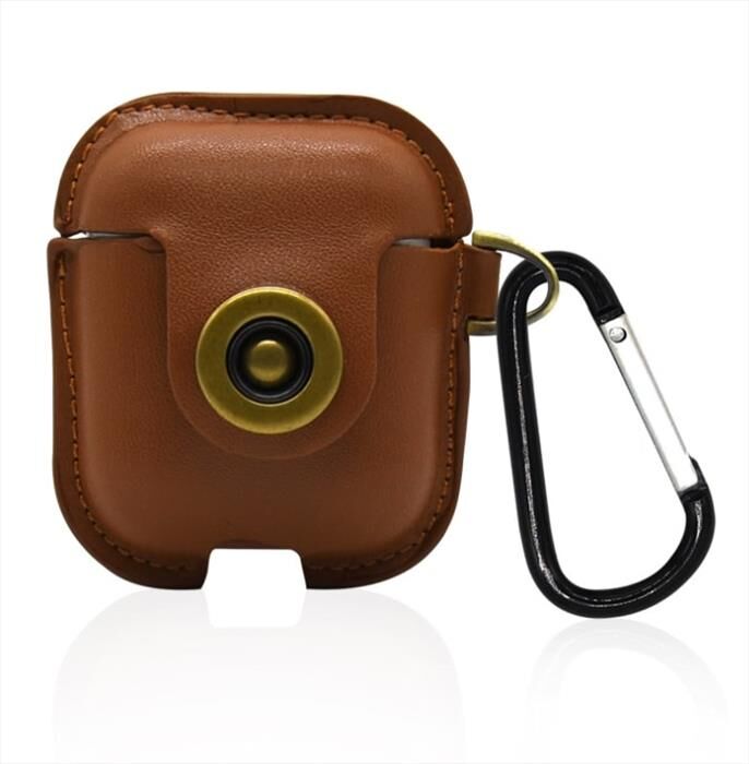 AAAMAZE Cust.airpods.leath.-honey Brown