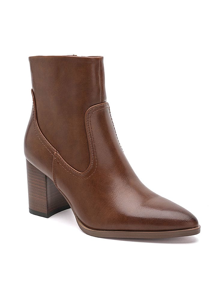 Sixth Sens Stiefeletten in Camel - 38