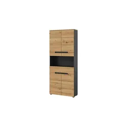 Hochschrank   ¦ grau ¦ Maße (cm): B: 76 H: 193