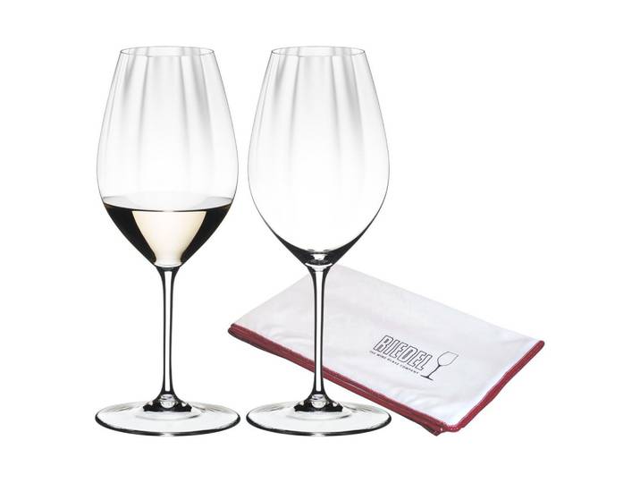 RIESLINGGLÄSER INKLUSIVE POLIERTUCH Performance transparent 623 ml 2er Set
