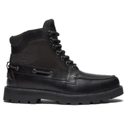 Timberland für Herren. TB0A697HW021 Britton Road Lederstiefel schwarz (41.5), Wohnung, Schnürsenkel, Lässig