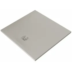 Kludi-TERRA Duschwanne 90 x 90 cm H3 Matt Light Dove - hochwertige Design-Duschwanne mit Abflussabdeckung für modernes Bad